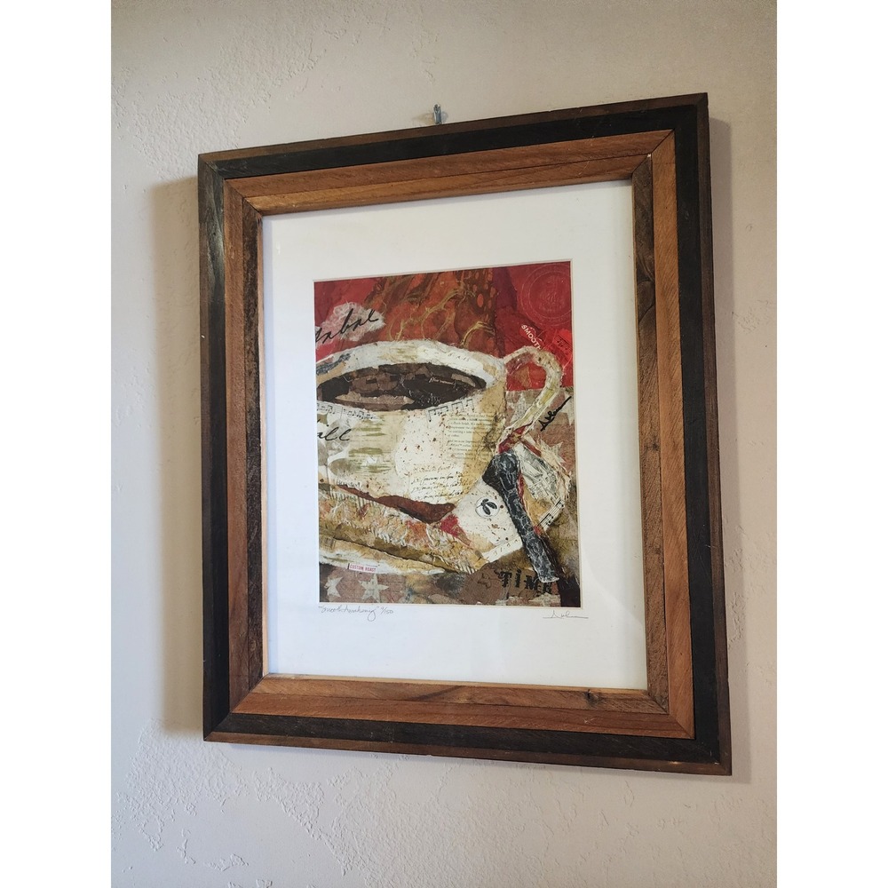 Althea Sassman Smooth Awakening Signed Limited Edition Print Framed Coffee Art